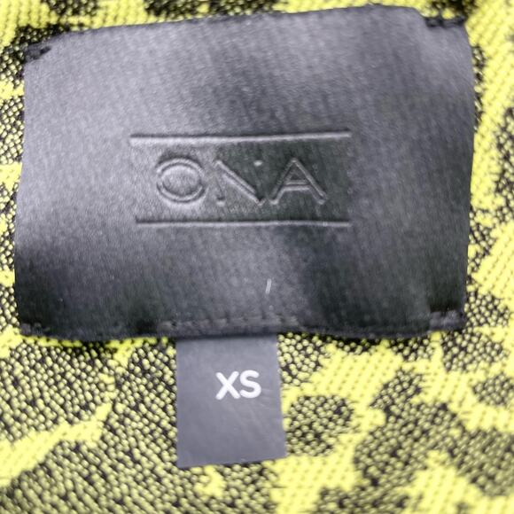 ONA By Yoon Chung Womens XS Neon Cheetah Activewear Leggings 25" Workout - Picture 10 of 11